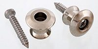 ALLPARTS / AP-6582-001 Dunlop Nickel Strap Buttons (2)