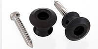ALLPARTS / AP-6582-003 Dunlop Black Strap Buttons (2)