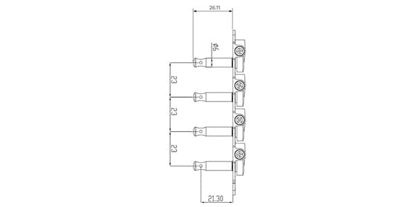 ALLPARTS ( オールパーツ )  / TK-7382-001 Grover A Mandolin Keys Nickel (set)画像3