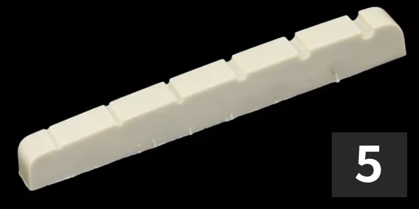 ALLPARTS ( オールパーツ )  / BN-0871-00Y Resonant Plastic Flat Bottom Slotted Nuts