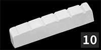 ALLPARTS / BN-0874-025 Plastic Slotted Nuts for Steel Str Guitars,10p