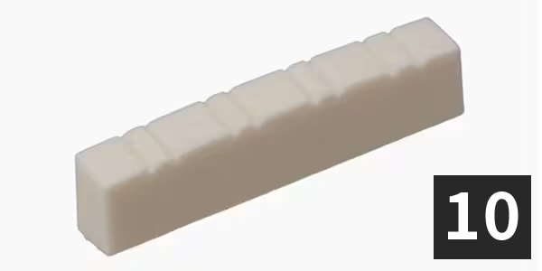 ALLPARTS ( オールパーツ )  / BN-2223-025 Slotted Mandolin Nut, 10 pcs