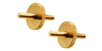 ALLPARTS / BP-2394-002 Gold Studs and Wheels for Tunematic (Qty 2)