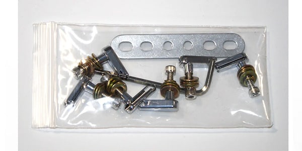 ALLPARTS / BP-2860-010 Chrome Power Pins Acoustic Stringing System