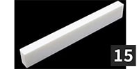 ALLPARTS / BS-0243-B00 Acoustic Guitar Bone Saddle (15個セット)