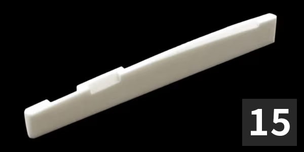 ALLPARTS ( オールパーツ )  / BS-0254-B00 Compensat Bone Saddle Acoust Guit (15個セット)