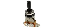 ALLPARTS / EP-0066-B03 Black Short Straight Toggle Switch