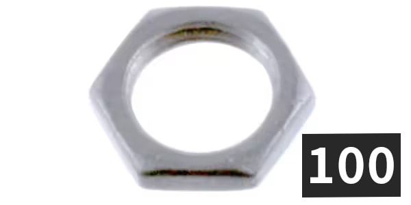 ALLPARTS ( オールパーツ )  / EP-0068-B10 Nuts, Chrome (100個セット)