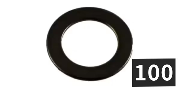 ALLPARTS ( オールパーツ )  / EP-0070-B03 Washers, Black (100個セット)
