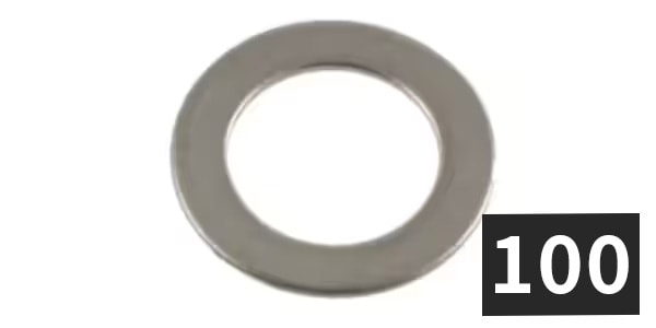 ALLPARTS ( オールパーツ )  / EP-0070-B10 Washers, Chrome (100個セット)