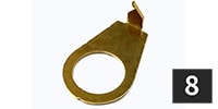 ALLPARTS / EP-0077-002 Gold Pointer Washers, Set of 8 pcs 10mm