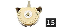 ALLPARTS / EP-0078-B00 4-Pole 5-Way Oak Grigsby Super SW (15個セット)