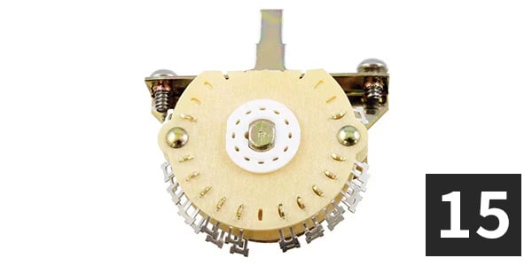 ALLPARTS / EP-0078-B00 4-Pole 5-Way Oak Grigsby Super SW (15個セット)