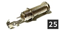 ALLPARTS / EP-0152-B00 Stereo Long Threaded Jack (25個セット)