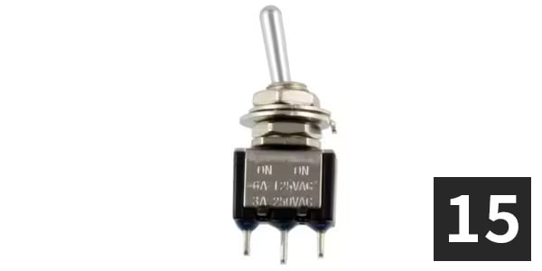 ALLPARTS ( オールパーツ )  / EP-0180-B10 On On SPDT Mini Switch (15個セット)
