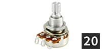 ALLPARTS / EP-0186-B00 500K Mini Pot (20個セット)