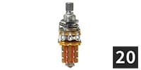 ALLPARTS / EP-0225-B00 25K Push/Pull Pot (20個セット)