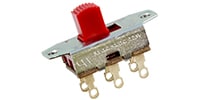 ALLPARTS / EP-0260-026 Switchcraft Red On-On Slide Switch