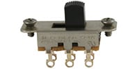ALLPARTS / EP-0260-B23 Switchcraft Black On-On Slide Switch