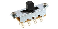 ALLPARTS / EP-0261-B23 Switchcraft Black On-Off-On Slide Switch