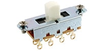 ALLPARTS / EP-0261-B25 Switchcraft White On-Off-On Slide Switch