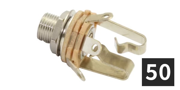 ALLPARTS ( オールパーツ )  / EP-155L-B00 Switchcraft Long stereo jack (50個セット)