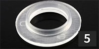 ALLPARTS / EP-4100-000 Pot Adapter Bushings, 5 pcs