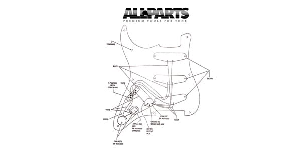 ALLPARTS ( オールパーツ )  / EP-4120-000 Wiring Kit for Stratocaster画像2