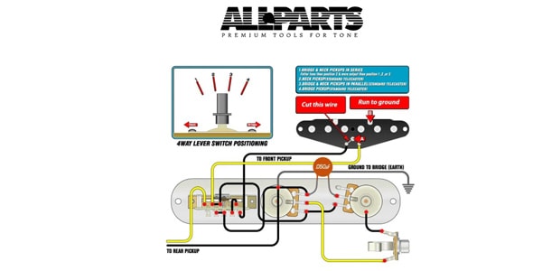 ALLPARTS / EP-4131-000 Wiring Kit for Telecaster 4-Way Switch画像2