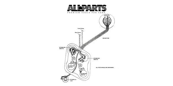 ALLPARTS ( オールパーツ )  / EP-4140-000 Wiring Kit for Gibson Les Paul画像2