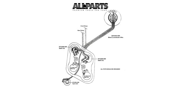 ALLPARTS ( オールパーツ ) EP-4147-000 Wiring Kit for Gibson