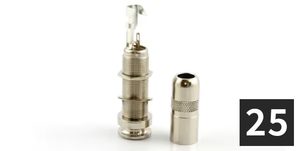ALLPARTS ( オールパーツ )  / EP-4161-B01 Switchcraft End Pin Jack (25個セット)