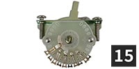 ALLPARTS / EP-4174-B00 Tritan 4-Way Switch for Telecaster (15個セット)