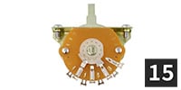 ALLPARTS / EP-4175-B00 Tritan 3-Way Blade Switch - 15 Piece Bulk Pack