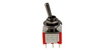 ALLPARTS / EP-4180-B03 Black On On On Round Bat Mini Switch