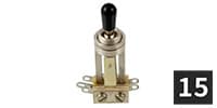 ALLPARTS / EP-4367-B00 Switchcraft Straight Toggle Switch