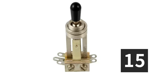 ALLPARTS ( オールパーツ )  / EP-4367-B00 Switchcraft Straight Toggle Switch (15個セット)