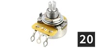 ALLPARTS / EP-4386-B00 CTS 500K Vintage Split Audio Pot(20個セット)