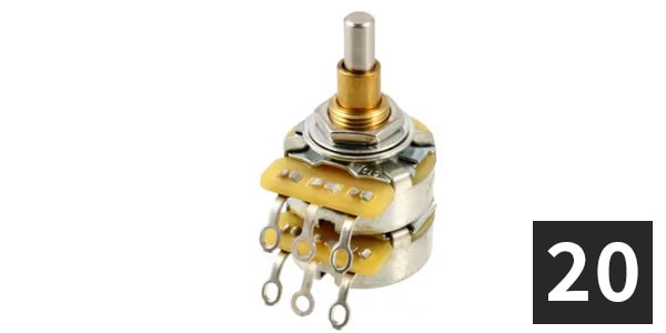 ALLPARTS / EP-4586-B00 CTS 500K-500K Concentric Audio Pot (20個セット)