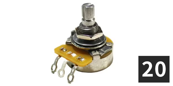 ALLPARTS ( オールパーツ )  / EP-4880-B00 CTS Vintage Style 300K Audio Pot (20個セット)