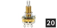 ALLPARTS / EP-4881-B00 CTS 1 Meg Linear Pot (20個セット)