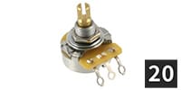 ALLPARTS / EP-4986-B00 CTS 500K Linear Tone Pot (20個セット)