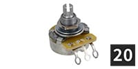 ALLPARTS / EP-4988-B00 CTS 1 Meg Audio Taper Pots (20個セット)