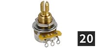 ALLPARTS / EP-5485-B00 CTS 250K Mini Audio Pot (20個セット)