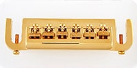 ALLPARTS / GB-0531-002 Gold Stud Mount Adjustable Bridge Gold