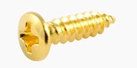 ALLPARTS / GS-0001-B02 Bulk Pack of 100 Gold Pickguard Screws