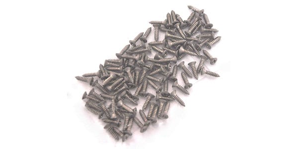 ALLPARTS / GS-0001-B07 Bulk Pack of 100 Aged Nickel Pickguard Screws