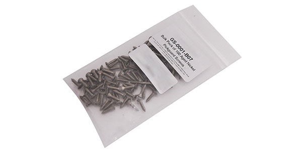 ALLPARTS / GS-0001-B07 Bulk Pack of 100 Aged Nickel Pickguard Screws画像2