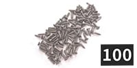 ALLPARTS / GS-0001-B07 Bulk Pack of 100 Aged Nickel Pickguard Screws