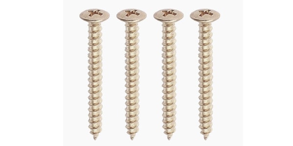 ALLPARTS / GS-0005-B01 Bulk Pack of 50 Nickel Neckplate Screws